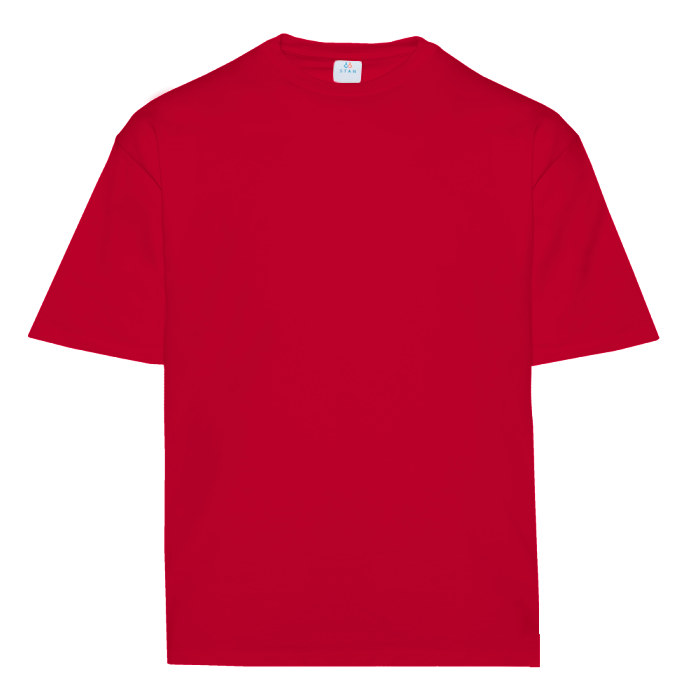 Футболка унисекс оверсайз STAN хлопок  260, 156, Красный (14) фото-0