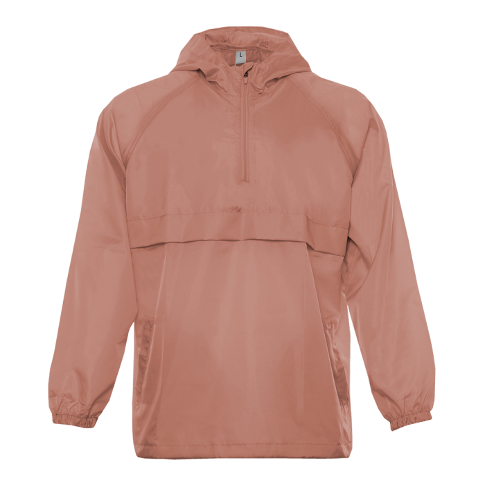 Однотонная розовая куртка-анорак арт. И16, 100% полиэстер | Мерч, униформа и текстиль для бизнеса фото-0