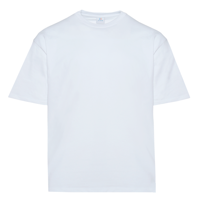 Футболка унисекс оверсайз STAN хлопок  260, 156, Белый (10)  фото-0