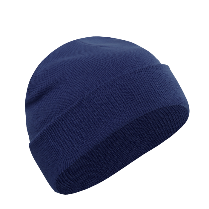 Темно-синяя шапка арт. 015 из 100% акрила, 300 гр/м2, оптом | Мерч, униформа и текстиль для бизнеса  фото-0