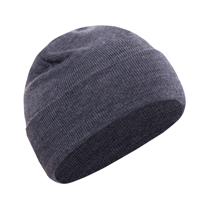 Темно-серая шапка арт. 015 из 100% акрила, 300 гр/м2, оптом | Мерч, униформа и текстиль для бизнеса  фото-0