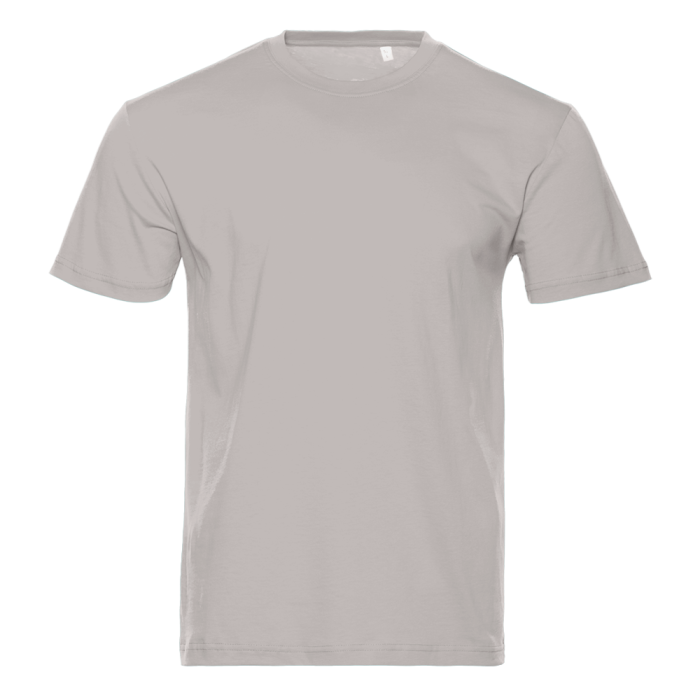 Светло-серая футболка арт. 51 прямого кроя из 100% хлопка, 150 гр/м2, оптом | Мерч, униформа и текстиль для бизнеса  фото-0
