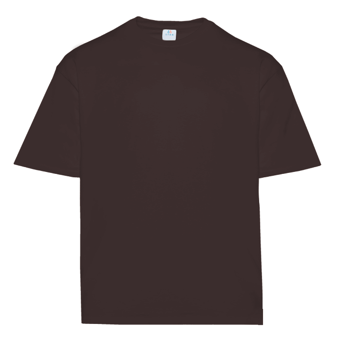 Футболка унисекс оверсайз STAN хлопок  260, 156, Темно-шоколадный (107) фото-0