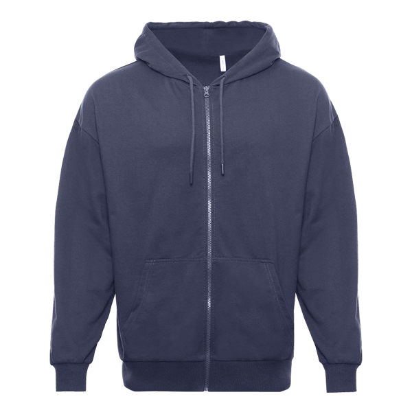 Графитовая толстовка с капюшоном на молнии STAN арт. 99, футер без начёса, 100% хлопок, 240 гр/м2 | Мерч, униформа и текстиль для бизнеса