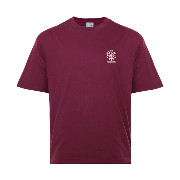 Футболка "Ботаника", 56, Бордовый (66)