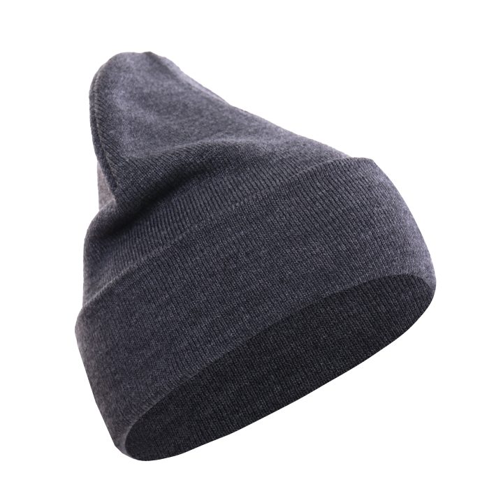 Шапка темно-серый меланж арт. 017, 100% акрил, 300 гр/м2, оптом | Мерч, униформа и текстиль для бизнеса  фото-0
