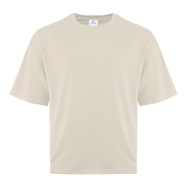 Футболка унисекс оверсайз STAN хлопок/полиэстер 260, 40, Молочный