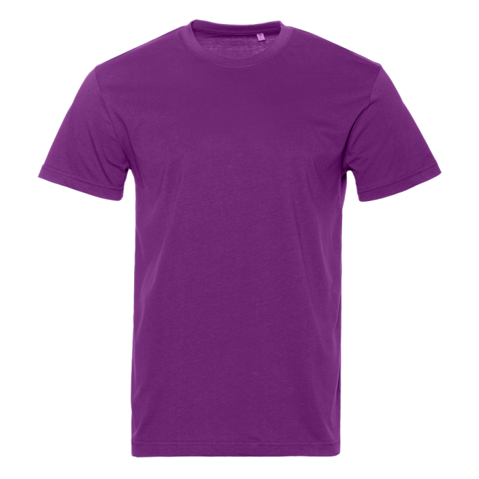 Фиолетовая футболка арт. 51 прямого кроя из 100% хлопка, 150 гр/м2, оптом | Мерч, униформа и текстиль для бизнеса  фото-0