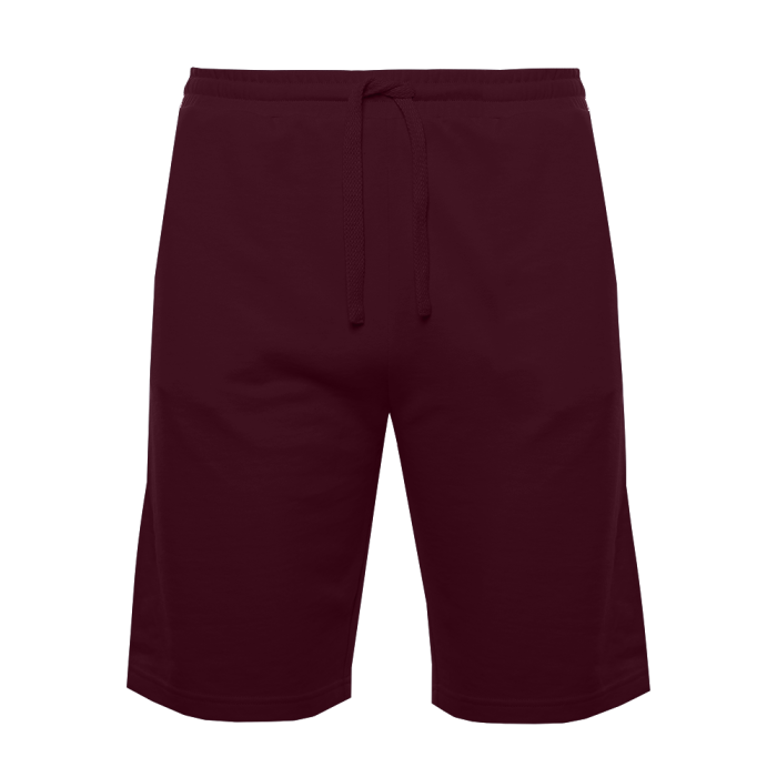 Бордовые однотонные шорты арт. 98, 65% хлопок, 35% полиэстер, оптом | Мерч, униформа и текстиль для бизнеса фото-0