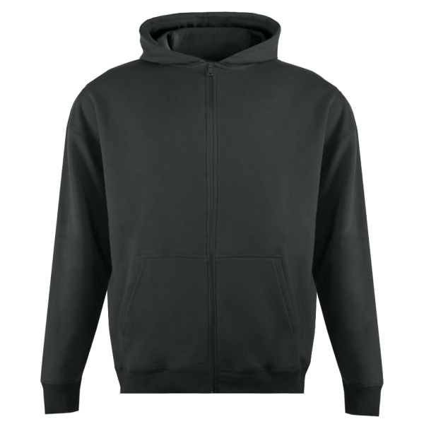 Толстовка унисекс Oversize Zip с капюшоном сэндвич 320, 100, Графит (101)