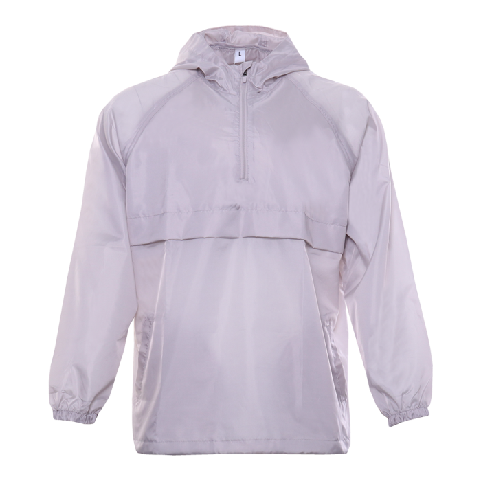 Однотонная бежевая куртка-анорак арт. И16, 100% полиэстер | Мерч, униформа и текстиль для бизнеса фото-0