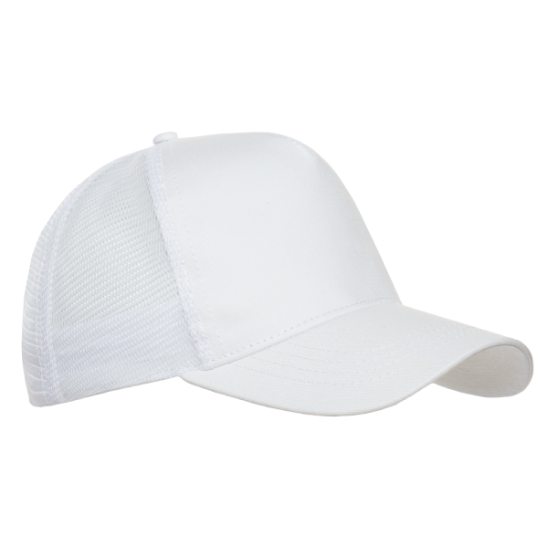 Бейсболка с сеткой STAN 5 клиньев хлопок 280,05, Белый