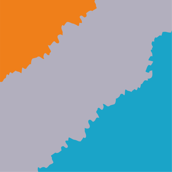 Бирюзовый & Оранжевый & Серый меланж