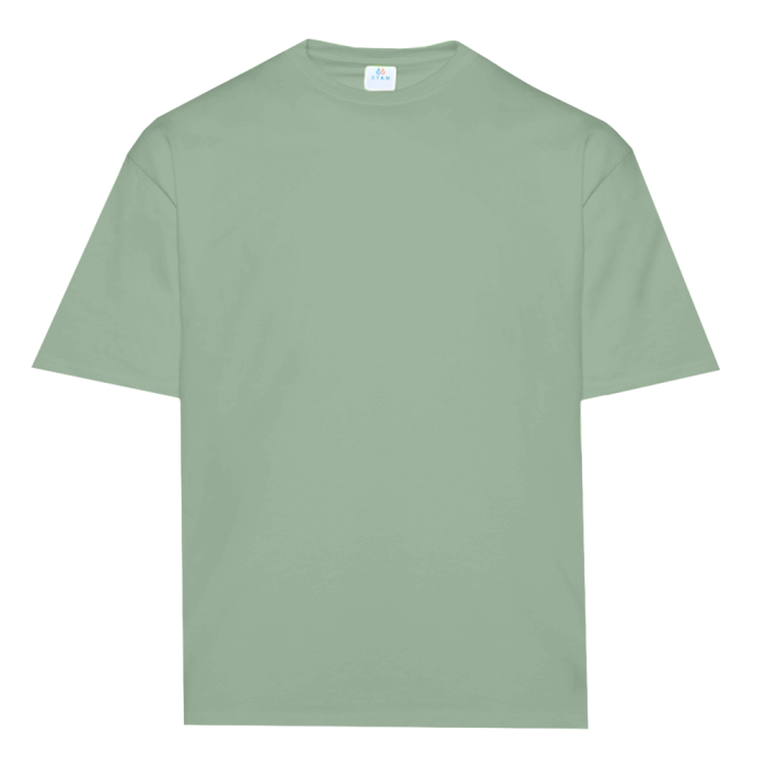 Футболка унисекс оверсайз STAN хлопок  260, 156, Оливковый Хаки (36) фото-0