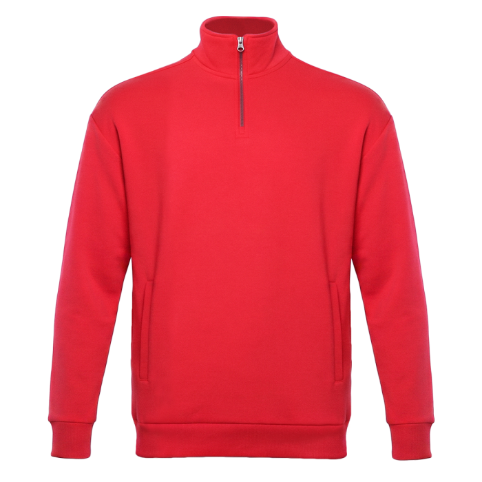 Толстовка STAN оверсайз на молнии, футер без начёса, 340, 102, Красный (14) фото-0