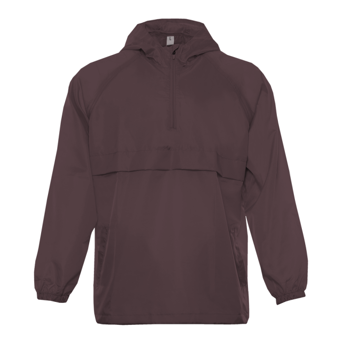 Однотонная фиолетовая куртка-анорак арт. И16, 100% полиэстер | Мерч, униформа и текстиль для бизнеса фото-0