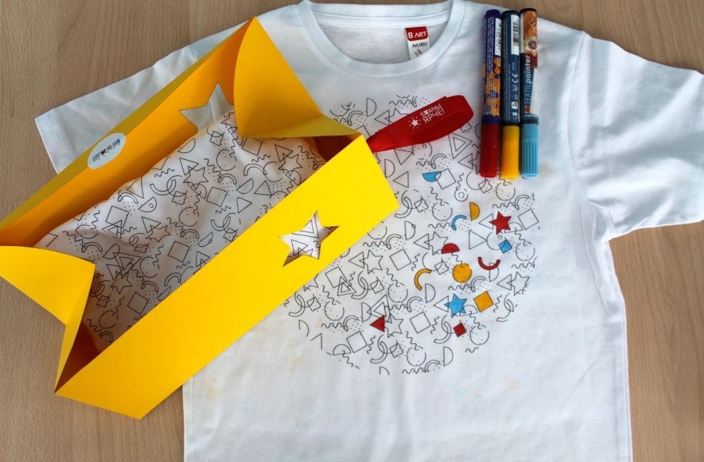 Детская футболка-раскраска