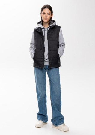 Черный ультралёгкий жилет арт. 87, 100% нейлон, оптом | Мерч, униформа и текстиль для бизнеса photo-4