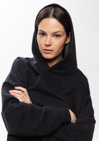 Худи унисекс STAN оверсайз футер без начёса 350, 66, Чёрный (20) | Мерч, униформа и текстиль для бизнеса photo-10