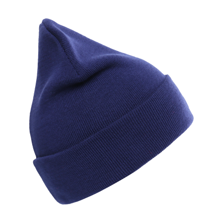 Темно-синяя шапка арт. 017, 100% акрил, 300 гр/м2, оптом | Мерч, униформа и текстиль для бизнеса  photo-1