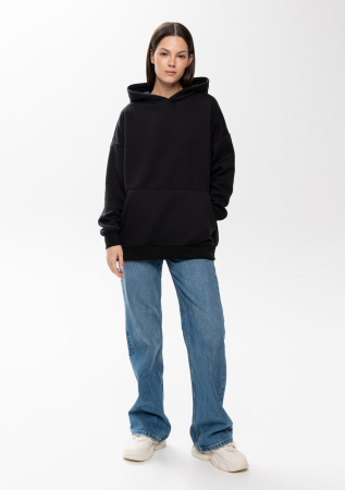 Худи унисекс STAN  оверсайз 320, 69, Чёрный (20) | Мерч, униформа и текстиль для бизнеса photo-3