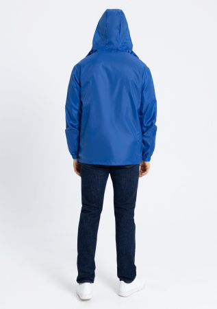 Синяя однотонная утепленная ветровка арт. 60, 100% полиэстер, Dewspo 210T | Мерч, униформа и текстиль для бизнеса photo-5