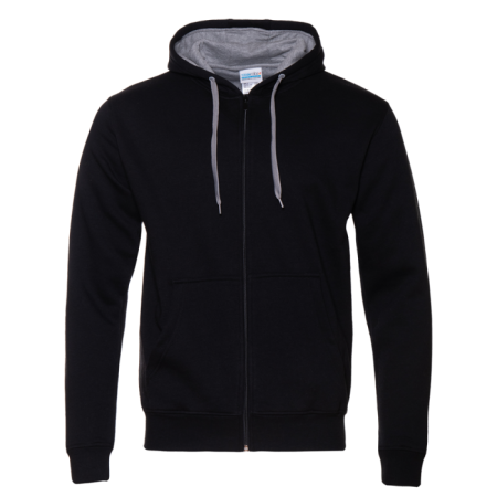 Толстовка  мужская STAN с капюшоном на молнии  футер с начёсом 280, 17, Чёрный (20) | Мерч, униформа и текстиль для бизнеса photo-0
