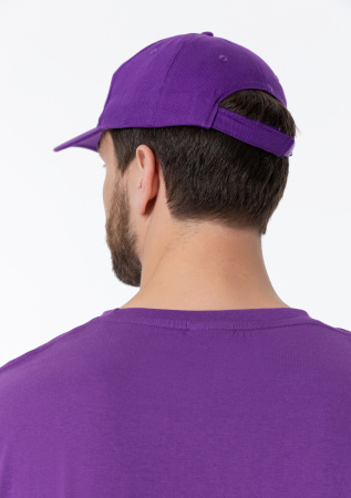 Фиолетовая футболка арт. 02 прямого кроя из 100% хлопка, 160 гр/м2, оптом | Мерч, униформа и текстиль для бизнеса  photo-11