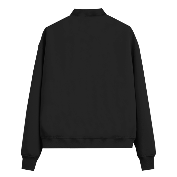 Черный однотонный бомбер арт. 70, футер 3-нитка (70% хлопок, 30% эластан), оптом | Мерч, униформа и текстиль для бизнеса фото-1