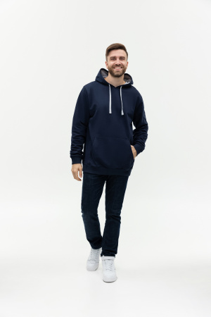 Худи унисекс STAN футер без начёса 260, 23, Т-синий (46) | Мерч, униформа и текстиль для бизнеса photo-5