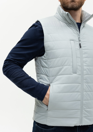 Светло-серый ультралёгкий жилет арт. 87, 100% нейлон, оптом | Мерч, униформа и текстиль для бизнеса photo-14