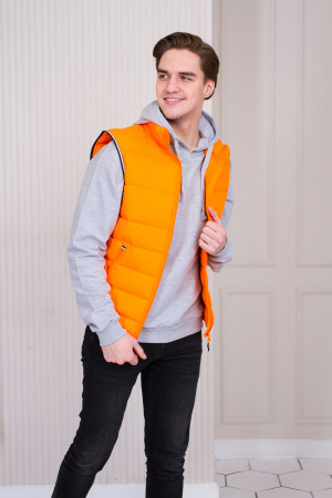 Черный утепленный мужской жилет, оптом | Мерч, униформа и текстиль для бизнеса photo-2