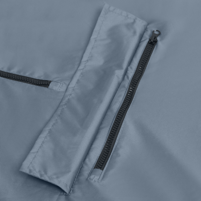 Серый однотонный дождевик пончо арт. 61, 100% полиэстер с водоотталкивающей пропиткой, оптом | Мерч, униформа и текстиль для бизнеса фото-2