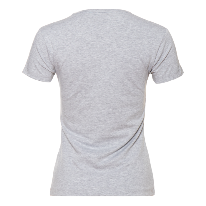 Женская темно-серая футболка арт. 37W приталенного силуэта, 92% хлопок и 8% эластан, 180 гр/м2, оптом | Мерч, униформа и текстиль для бизнеса 
 фото-1