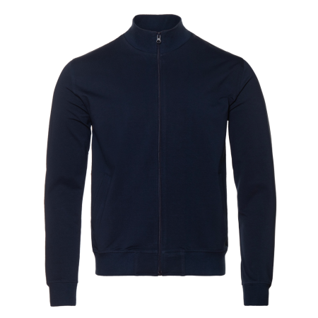 Темно-синяя толстовка STAN арт. 65 на молнии, 78% хлопок, 17% полиэстер, 5% эластан, 245 гр/м2 | Мерч, униформа и текстиль для бизнеса photo-0
