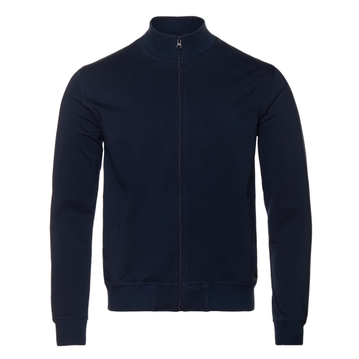 Темно-синяя толстовка STAN арт. 65 на молнии, 78% хлопок, 17% полиэстер, 5% эластан, 245 гр/м2 | Мерч, униформа и текстиль для бизнеса фото-0