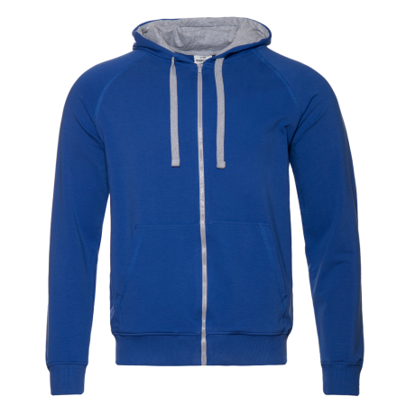 Толстовка мужская STAN с капюшоном на молнии футер без начёса 260, 61, Синий (16) | Мерч, униформа и текстиль для бизнеса photo-0
