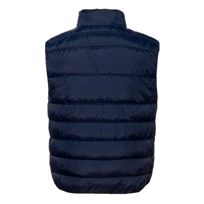 Темно-синий однотонный утепленный жилет арт. 82, 100% нейлон, оптом | Мерч, униформа и текстиль для бизнеса фото-1