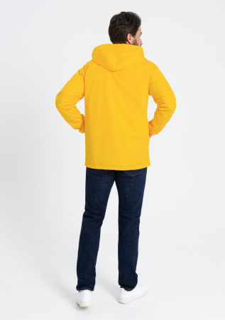 Желтая однотонная ветровка арт. 59, 100% полиэстер, Dewspo 210T – оптом | Мерч, униформа и текстиль для бизнеса photo-4