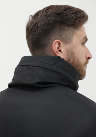 Черная однотонная куртка арт. 73, 100% полиэстер с водоотталкивающей пропиткой, оптом | Мерч, униформа и текстиль для бизнеса photo-22