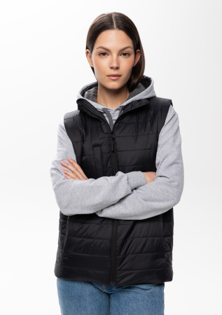 Черный ультралёгкий жилет арт. 87, 100% нейлон, оптом | Мерч, униформа и текстиль для бизнеса photo-8