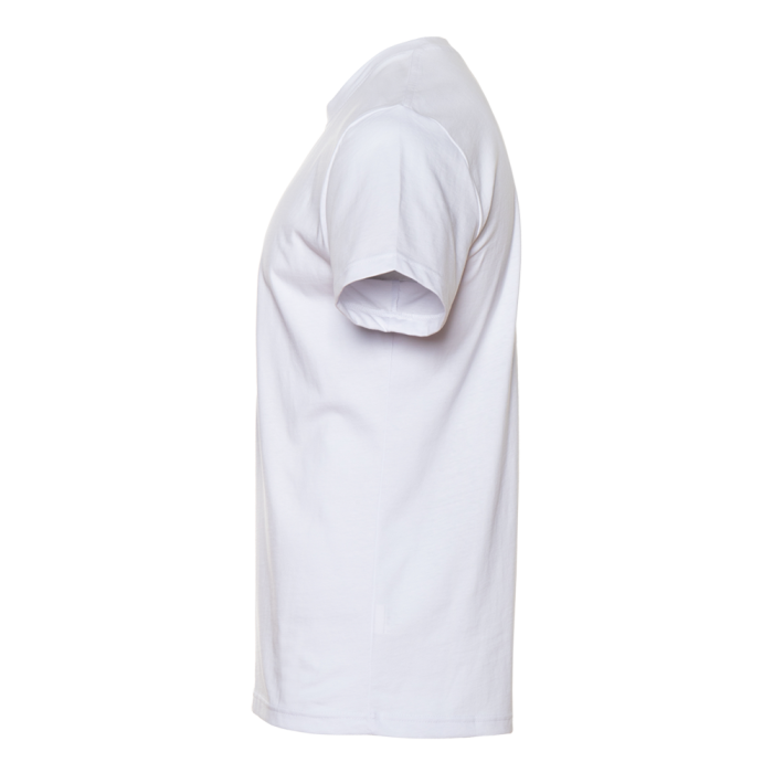 Белая футболка арт. 08 прямого кроя из 100% хлопка, 180 гр/м2, оптом | Мерч, униформа и текстиль для бизнеса  фото-3