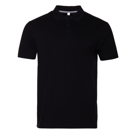 Черная рубашка поло арт. 04U из 100% хлопка, 185 гр/м2, оптом | Мерч, униформа и текстиль для бизнеса  photo-0