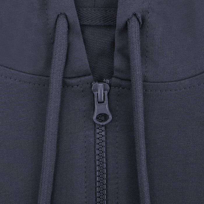 Графитовая толстовка с капюшоном на молнии STAN арт. 99, футер без начёса, 100% хлопок, 240 гр/м2 | Мерч, униформа и текстиль для бизнеса фото-3