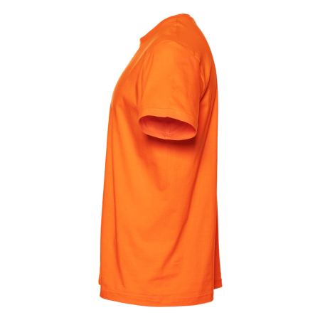 Оранжевая футболка арт. 02 прямого кроя из 100% хлопка, 160 гр/м2, оптом | Мерч, униформа и текстиль для бизнеса  photo-2