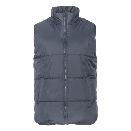 Графитовый однотонный утепленный жилет арт. 84, 100% нейлон, оптом | Мерч, униформа и текстиль для бизнеса photo-0