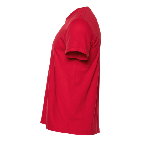 Красная футболка арт. 51 прямого кроя из 100% хлопка, 150 гр/м2, оптом | Мерч, униформа и текстиль для бизнеса  photo-3