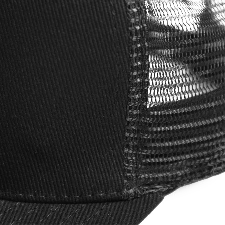 Черная бейсболка с прямым козырьком арт. 09, 5 клиньев из 100% хлопка, 330 гр/м2, оптом | Мерч, униформа и текстиль для бизнеса  photo-5