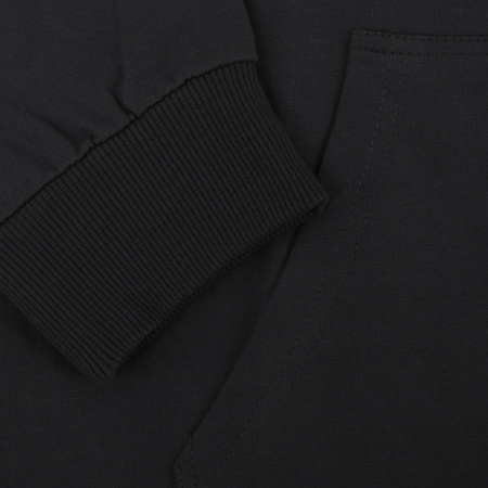 Черная толстовка на молнии STAN арт. 99, футер без начёса, 100% хлопок, 240 гр/м2  | Мерч, униформа и текстиль для бизнеса photo-4