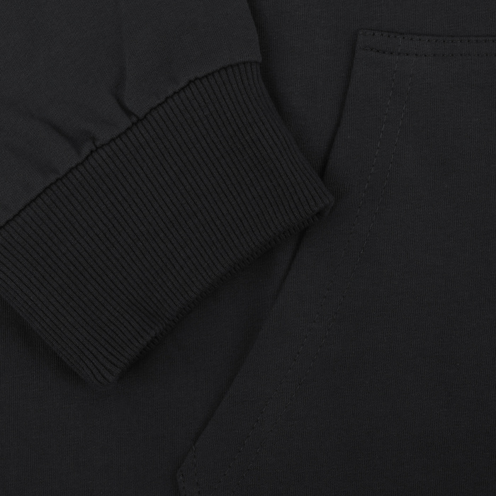 Черная толстовка на молнии STAN арт. 99, футер без начёса, 100% хлопок, 240 гр/м2  | Мерч, униформа и текстиль для бизнеса фото-4